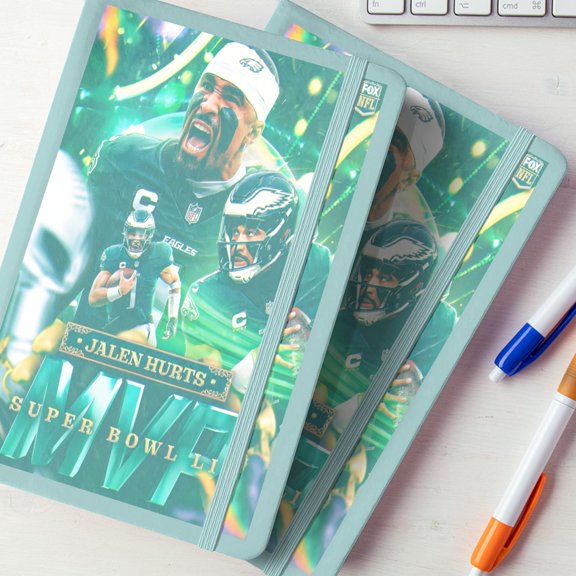 Jalen and Hurts Custom Printed Notebook.