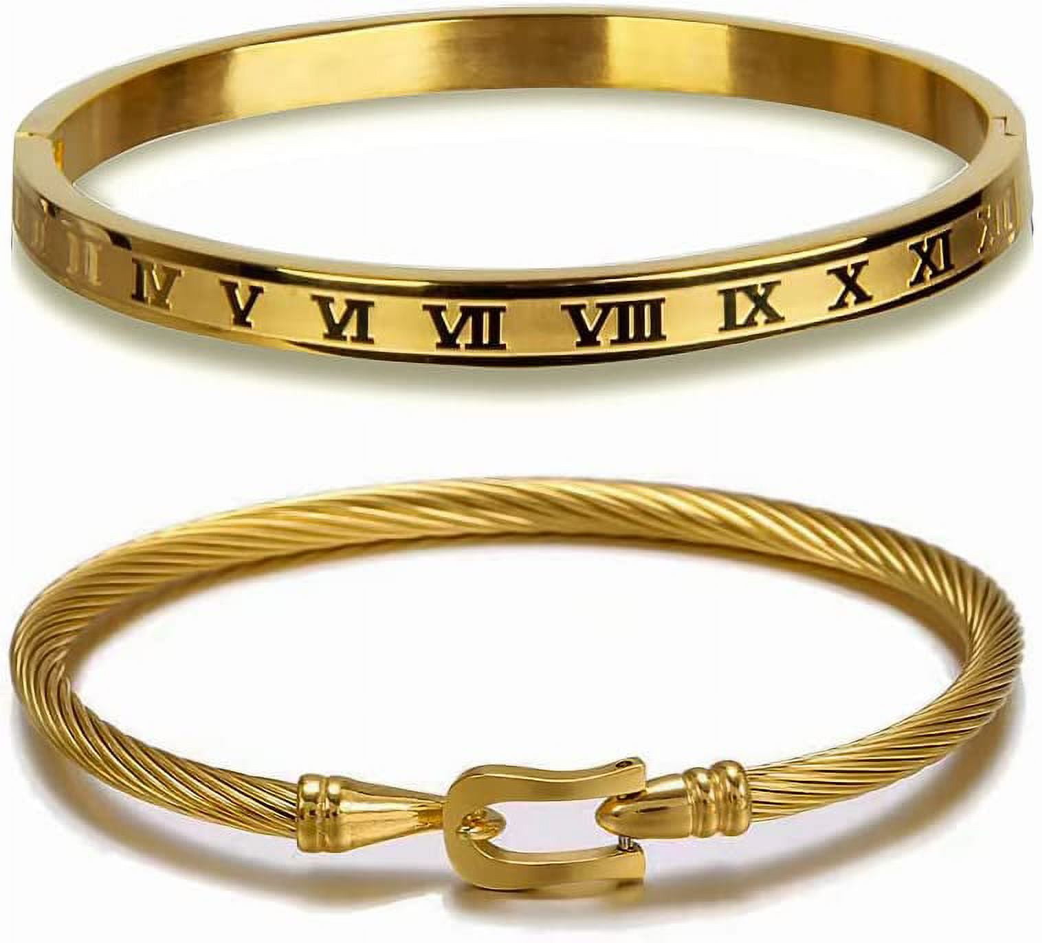 Buy Memoir Gold Plated Brass OM Engraved Bracelet (Men and Women) Online at  Best Prices in India - JioMart.