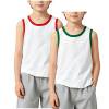 thumbnail image 1 of Jalioing 2 Pack Cotton Tank Tops for Kids Lightweight Basic Sleeveless Round Neck Shirts Boys Girls Summer Undershirts, 1 of 5