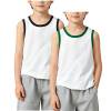 thumbnail image 1 of Jalioing 2 Pack Cotton Tank Tops for Kids Lightweight Basic Sleeveless Round Neck Shirts Boys Girls Summer Undershirts, 1 of 8