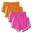 thumbnail image 1 of Jalioing 4 Pack Cotton Shorts Womens Plus Size Short Pant Summer Casual Comfy Lounge Shorts, 1 of 9