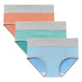thumbnail image 1 of Jalioing 3 Pack Briefs Underwear Womens Plus Size Briefs Breathable High Waist Period Panties, 1 of 9