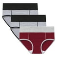 thumbnail image 1 of Jalioing 3PCS Period Underwear Womens Plus Size Panties Soft High Waist Breathable Briefs, 1 of 9