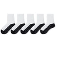 thumbnail image 1 of Jalioing 5 Pairs Kids Socks Crew Cotton Quarter Socks Girls Boys Breathable Athletic Sport Stockings 2-12 Years, 1 of 2