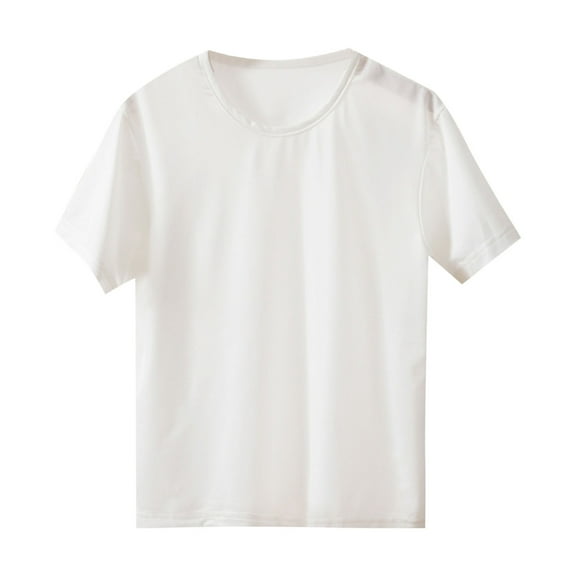 Jalioing Athletic Mesh Tops for Kids Crew Neck Short Sleeve Breathable Sport T Shirt Summer Running Workout Tee