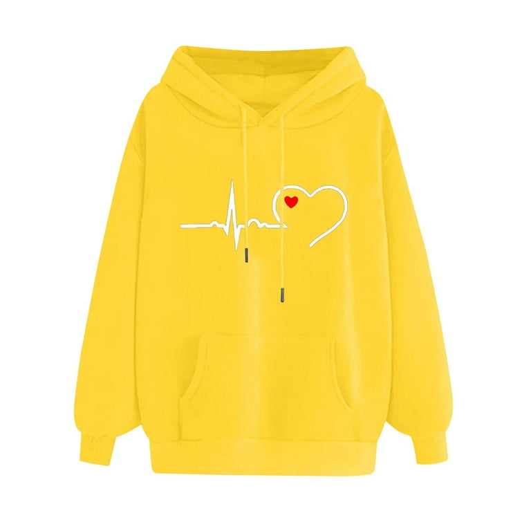 Solid yellow sweatshirt clearance
