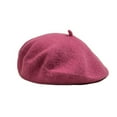 thumbnail image 1 of Jalioing Beret Hat for Women Winter Thick Warm Classic Artist Painter Hat Solid Color Casual Fashion Cap, 1 of 2