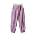 thumbnail image 1 of Jalioing Big Girls Sport Joggers Fashion Loose Solid Elastic Waist Cuffed Sweatpants Baggy Wide Leg Athletic Pants, 1 of 9