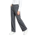 thumbnail image 1 of Jalioing Big Girls Straight Leg Sweatpants Solid Casual Loose Elastic Waist Open Bottom Joggers Workout Trousers, 1 of 6