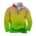 thumbnail image 1 of Jalioing Big and Tall Sweatshirt Men Quarter Zip Long Sleeve Stand Collar Pullover Top Warm Pockets Sweatshirt, 1 of 5