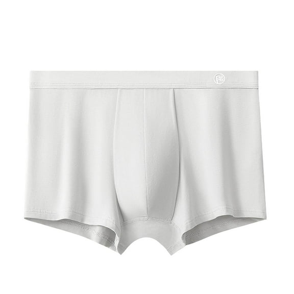 Jalioing Big and Tall Underwear for Men Solid Color Short Leg Underpants Breathable Stretchy Boxer Briefs Trunks