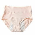 thumbnail image 1 of Jalioing Comfy Panties for Women High Waist Breathable Cotton Panty Solid Color Classic Underwear (Large, Beige), 1 of 3