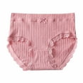 thumbnail image 1 of Jalioing Comfy Panties for Women High Waist Breathable Cotton Panty Solid Color Classic Underwear (Large, Purple), 1 of 4
