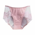 thumbnail image 1 of Jalioing Comfy Panties for Women High Waist Breathable Cotton Panty Solid Color Classic Underwear (XX-Large, Pink), 1 of 3