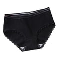 thumbnail image 1 of Jalioing Cotton Briefs Underwear for Women Ribbed Mid Waist Full Coverage Ribbed Panties Soft Breathable Underpants, 1 of 3