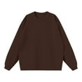 thumbnail image 1 of Jalioing Crew Neck Sweatshirt for Men Fall Winter Casual Loose Solid Color Long Sleeve Basic Pullover Shirts, 1 of 7