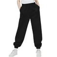 thumbnail image 1 of Jalioing Drawstring Sweatpants for Kids Casual Solid Elastic Waist Sport Pants Cinch Bottom Athletic Joggers, 1 of 7