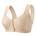 thumbnail image 1 of Jalioing Front Closure Bra Women's Full Coverage Wireless Breathable Comfort Plus Size Everyday Bra S-3XL, 1 of 6