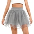 thumbnail image 1 of Jalioing Girl's Dance Skirt High Waist Ruffle Layered Tulle Skirt Party Performance Skirt Fashion Dancewear 1-14 Years, 1 of 3