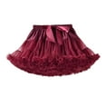 thumbnail image 1 of Jalioing Girl's Tulle Dance Dress Puffy Layered Bowtie Princess Skirts Ruffle Performance Mesh Skirts for Little Girls, 1 of 5