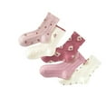 thumbnail image 1 of Jalioing Girls 5 Pairs Socks Uniform School Dress Cotton Socks Breathable Crew Ankle Socks for Kids 0-12 Years, 1 of 3