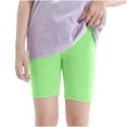 thumbnail image 1 of Jalioing Girls Cotton Biker Shorts Solid Color Soft Stretchy Summer Dance Short Leggings Kids Under Dress Shorts, 1 of 5