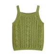 thumbnail image 1 of Jalioing Girls Knitted Camisoles Summer Lightweight Crochet Tank Tops Toddler Girls Cute Sleeveless Sweater Tops, 1 of 7