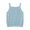 thumbnail image 1 of Jalioing Girls Knitted Camisoles Summer Lightweight Crochet Tank Tops Toddler Girls Cute Sleeveless Sweater Tops, 1 of 4
