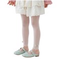 thumbnail image 1 of Jalioing Girls Lace Tights Footless Knit Hollowed Leggings Toddler Baby's Cute Ankle Length Stocking Pants, 1 of 6