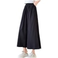 thumbnail image 1 of Jalioing Girls Summer Wide Leg Pants Quick Dry Elastic Waist Ankle Length Palazzo Pants Baggy Casual Trousers, 1 of 4