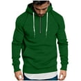thumbnail image 1 of Jalioing Half Zip Sweatshirts for Men Big and Tall Long Sleeve Solid Drawstring Hoodies Pullover with Pocket, 1 of 6