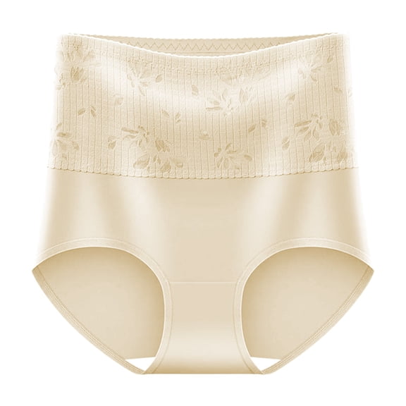 Jalioing High Waist Underwear for Women No Show Full Coverage Breathable Briefs Hip Lift Seamless Panties