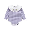 thumbnail image 1 of Jalioing Infant Baby Rompers Cute Long Sleeve Cotton Bodysuit Baby Boy Girl Rompers Spring Fall Outfits 0-18 Months, 1 of 9