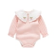 thumbnail image 1 of Jalioing Infant Baby Rompers Cute Long Sleeve Cotton Bodysuit Baby Boy Girl Rompers Spring Fall Outfits 0-18 Months, 1 of 9