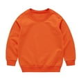 thumbnail image 1 of Jalioing Kids Basic Pullover Tops Long Sleeve Crew Neck Cotton Sweatshirts Solid Color Casual Fall Tops 1-13 Years, 1 of 3
