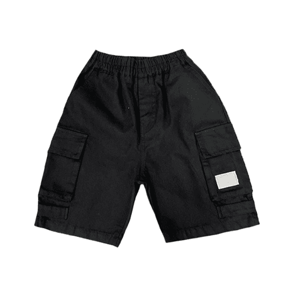 Jalioing Kids Boys Cargo Shorts Dressy Casual Short Pant Elastic Waisted Summer Trouser with Multi Pockets