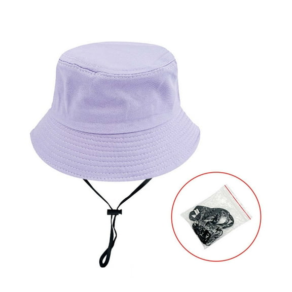 Jalioing Kids Bucket Hat Wide Brim Sun Protection Fisherman Hat with Adjustable Strap Boys Girls Outdoor Sun Hat