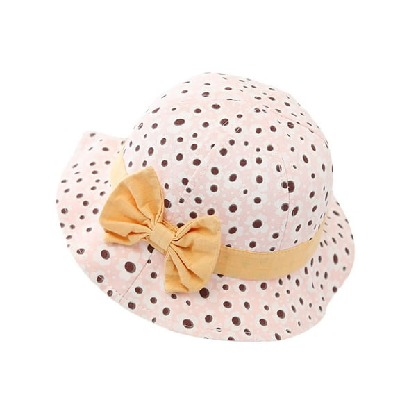 Jalioing Kids Cute Sun Hat Wide Brim Sun Protection Bucket Hat Baby Boys Girls Packable Summer Fisherman Cap