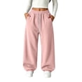 thumbnail image 1 of Jalioing Kids Joggers Comfy Loose Solid Elastic Waist Cuffed Sweatpants Boys Girls Casual Athletic Pants with Pocket, 1 of 9