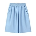 thumbnail image 1 of Jalioing Kids Knee-Length Shorts Elastic Waist Athletic Pant Quick Drying Wide Leg Shorts, 1 of 5