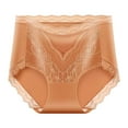 thumbnail image 1 of Jalioing Lace Briefs Women's Breathable Full Coverage Cotton Panties High Waist Hip Lifting Seamless Underwear, 1 of 6