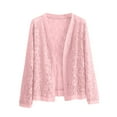 thumbnail image 1 of Jalioing Lace Cardigan Womens Plus Size Long Sleeve Cover up Floral Hollow-Out Open Front Cardigans, 1 of 2