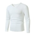 thumbnail image 1 of Jalioing Lightweight Sweaters for Men Casual V Neck Long Sleeve Knit Undershirt Soft Comfy Pullover Sweaters, 1 of 4