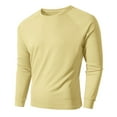 thumbnail image 1 of Jalioing Long Sleeve Athletic T Shirt for Men Loose Crew Neck Quick Dry Workout Shirts Basic Sport Tees Tops, 1 of 8