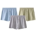 thumbnail image 1 of Jalioing Men's Boxer Shorts Loose Comfortable Cotton Pajama Bottoms Classic Striped Sleep Shorts Underwear 3 Pack, 1 of 6