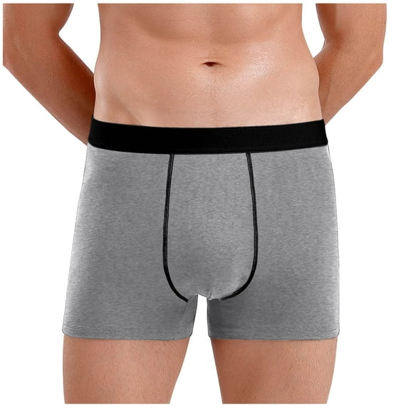 Jalioing Men's Boxers Big and Tall Comfortable Cotton Boxer Underwear Breathable Stretchy Trunks for Men L-8XL