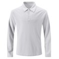 thumbnail image 1 of Jalioing Men's Long Sleeve Casual Golf Shirt Business Fashion Collared Button Shirts Solid Color Work Tops, 1 of 5