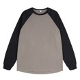 thumbnail image 1 of Jalioing Men's Pullover Tee Color Block Long Sleeve Dropped Shoulder T Shirts Casual Loose Crew Neck Tops, 1 of 3