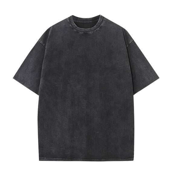 Jalioing Men's Short Sleeve T Shirt Summer Basic Crew Neck Cotton Tee Shirt Classic Fashion Casual Loose Plain Tops