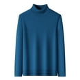 thumbnail image 1 of Jalioing Men's Sweaters Mock Neck Long Sleeve Basic Pullover Shirts Solid Color Knitted Fall Winter Casual Tops, 1 of 6